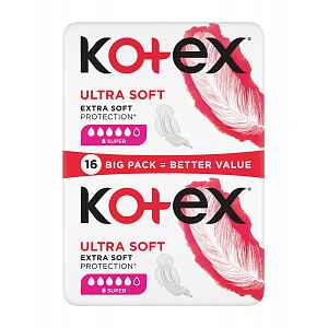 Kotex Ultra Soft Super vložky 16 ks