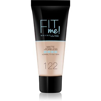 Maybelline Fit Me! Matte+Poreless matující make-up pro normální a mastnou pleť odstín 122 30 ml