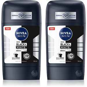 NIVEA MEN Black & White Invisible Original tuhý antiperspirant výhodné balení