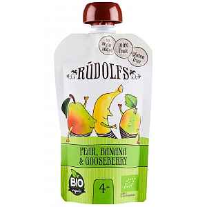 Rudolfs Hruška, banán, angrešt BIO kapsička 110 g