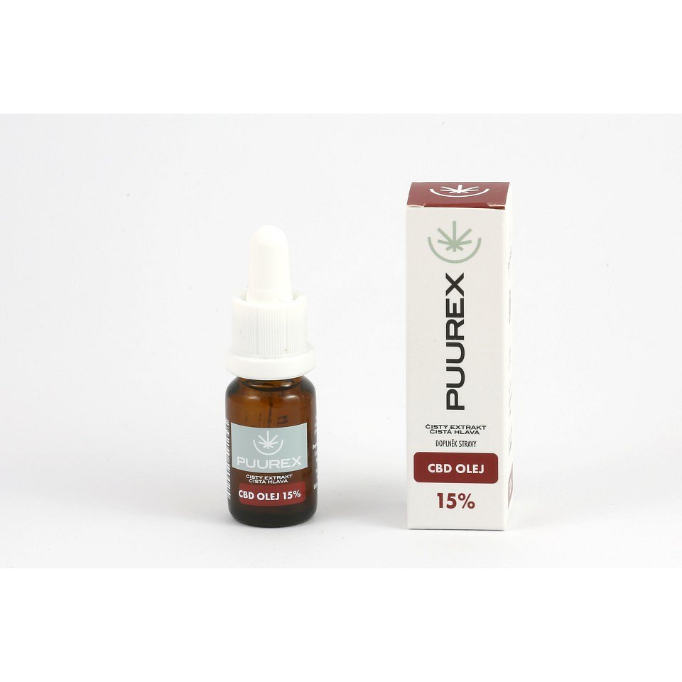 Puurex 15% CBD olej (1500mg) 10ml