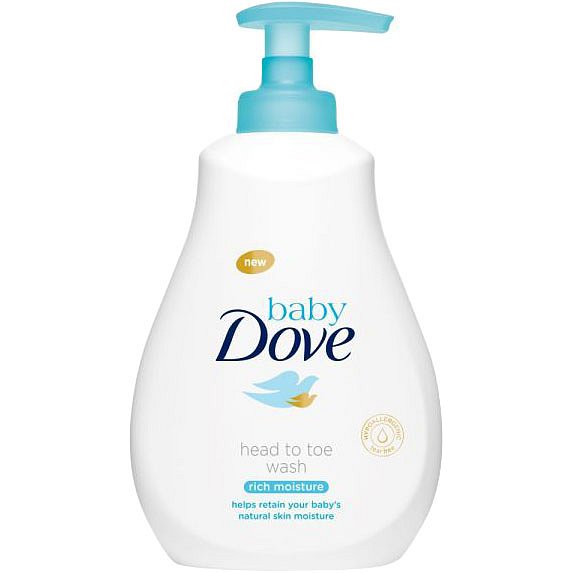 BABY DOVE Mycí gel pro celé tělo i vlásky, 400 ml