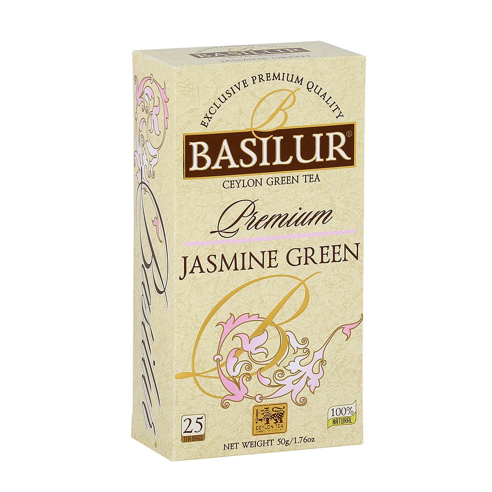 BASILUR Premium Jasmine Green zelený čaj 25 sáčků