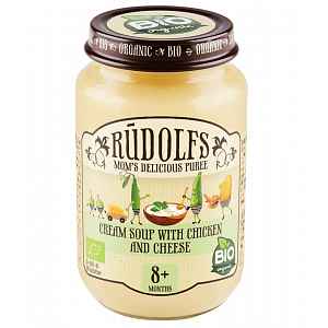 Rudolfs Krémová polévka s kuřecím masem BIO 190 g