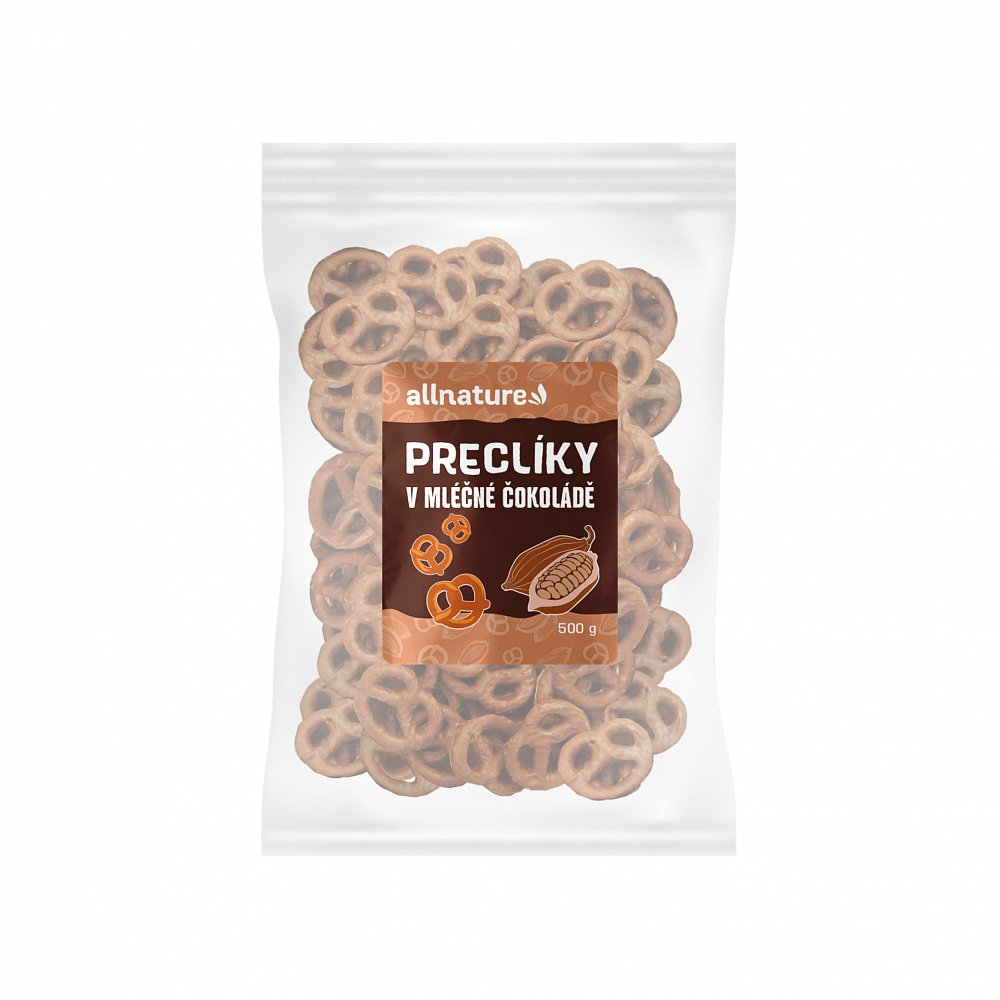 ALLNATURE Preclíky v mléčné čokoládě 500 g