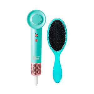Fén na vlasy Kiepe Professional Home Precision BLDC Hair Dryer - 1100 W, tyrkysový + kartáč Kiepe zdarma