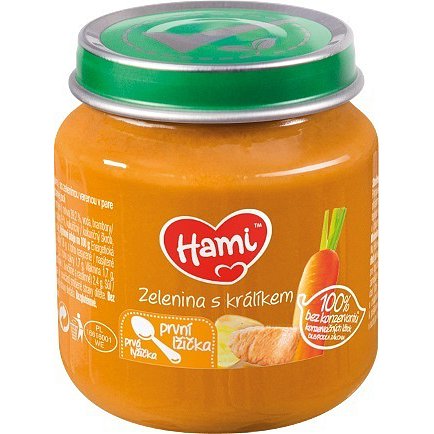 Hami příkrm zelenina s králíkem 125g 4M