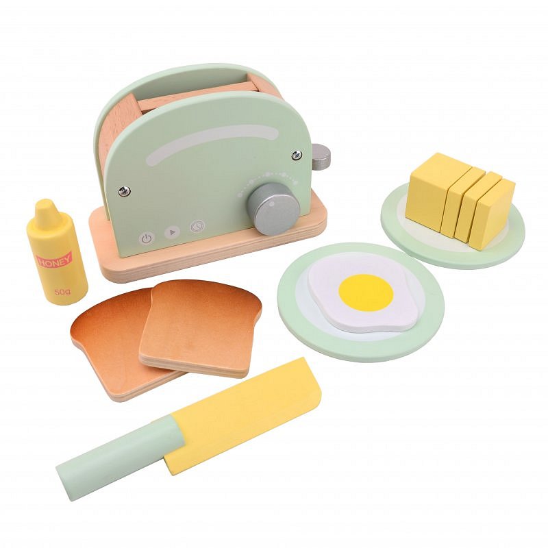 Jouéco Dřevěný toustovač 36m+ 7ks