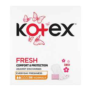 Kotex Fresh Liners Normal+ slipové vložky 56 ks