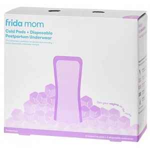 Frida Mom chladicí absorpční Ice Maxi vložky + jednorázové poporodní kalhotky
