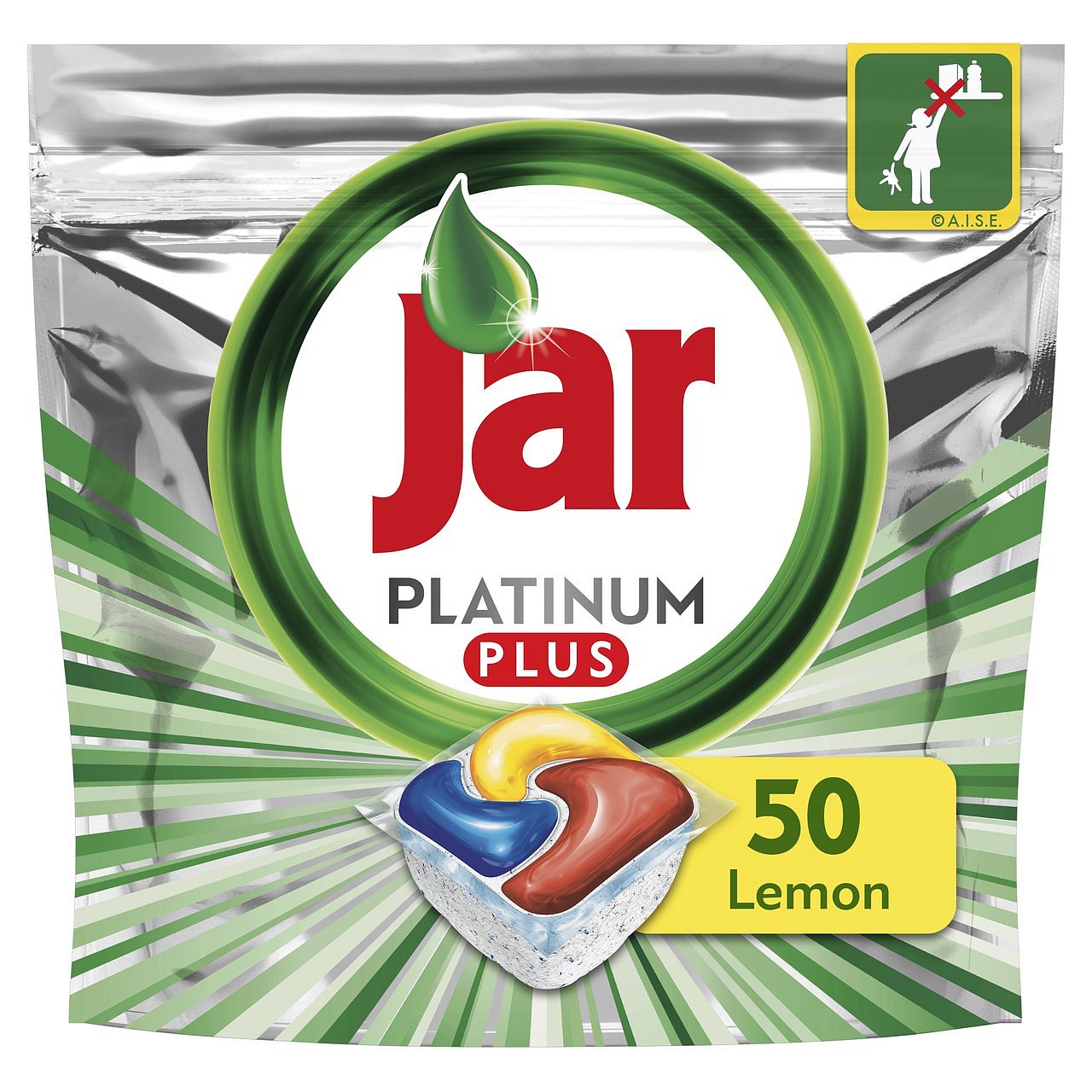 JAR Platinum Plus Yellow 50 ks – kapsle do myčky