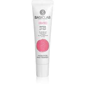 BasicLab Dermocosmetics Beauties lesklý balzám na rty s peptidy odstín 210 Candy Pink 15 ml