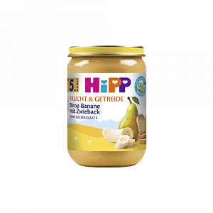 Hipp BIO Ovoce a cerálie hruška-banán-suchary 190 g