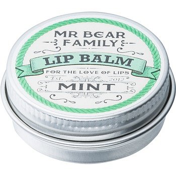 Mr Bear Family Mint balzám na rty pro muže  15 ml