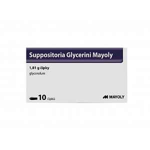 Suppositoria Glycerini Mayoly 1,81 g čípky 10 ks