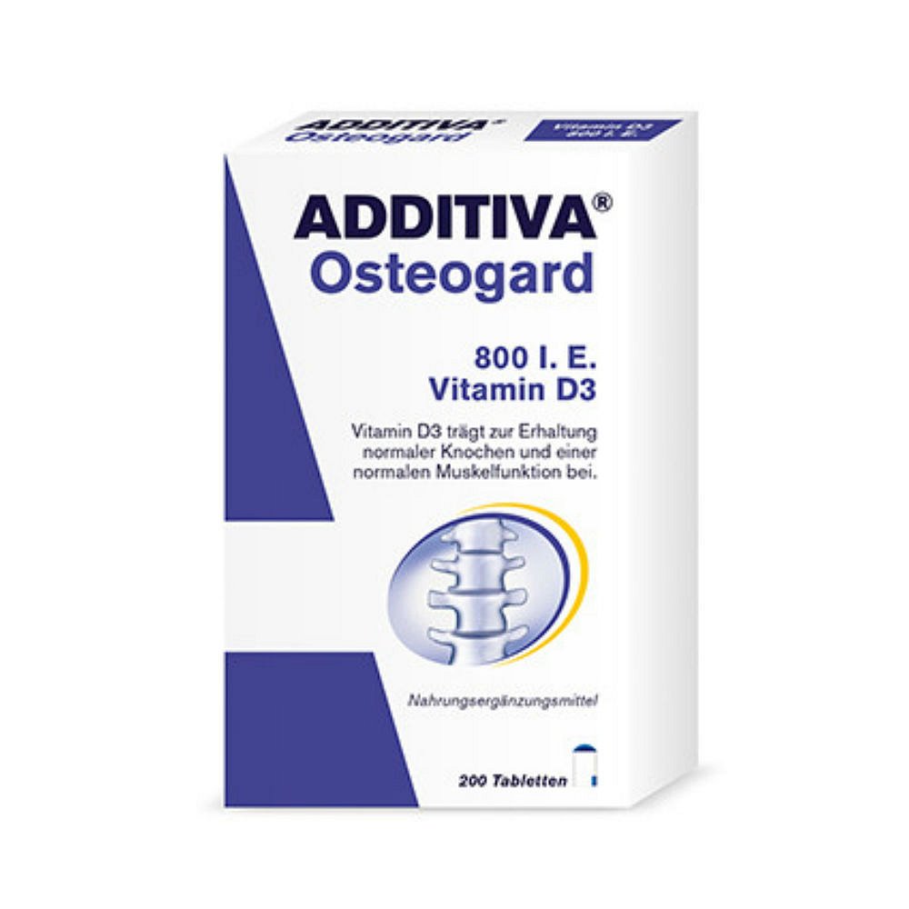 ADDITIVA Osteogard 800IE vitamin D3 200 tablet