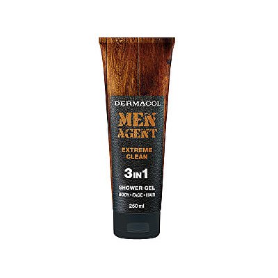 Dermacol sprchový gel pro muže 3v1 Extreme Clean Men Agent (Shower Gel)  250 ml