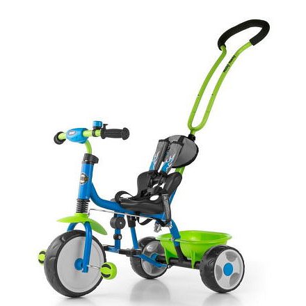 Dětská tříkolka se zvonkem Milly Mally Boby 2015 blue-green