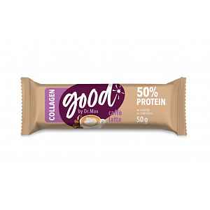 Dr. Max Protein Bar 50% Caffe Latte Collagen proteinová tyčinka 50 g