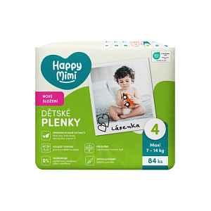 Happy Mimi dětské plenky JUMBO 4 Maxi, 84 ks