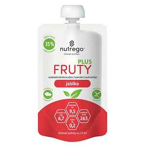 Nutrego Fruty Plus Jablko perorální roztok 4x175ml
