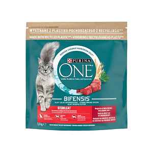 Purina ONE Bifensis Sterilised granule pro kočky hovězí 1,5kg