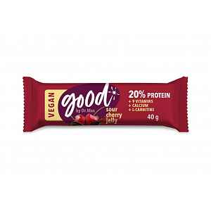 Dr. Max Protein Bar 20% Sour Cherry Vegan proteinová tyčinka 40 g