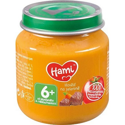 Hami příkrm hovězí na zelenině 125g 6M