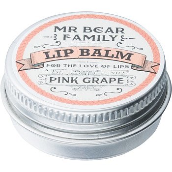Mr Bear Family Pink Grape balzám na rty pro muže  15 ml