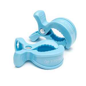 Kočárkový kolíček 2 ks Pastel blue
