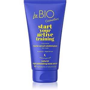 beBIO Start Your Active Training tělové sérum s exfoliačním účinkem 150 ml