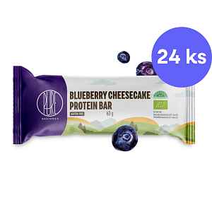 BrainMax® Organic Protein Bar, Blueberry Cheesecake, 24 x 50 g