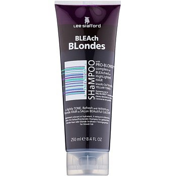 Lee Stafford Bleach Blondes šampon pro blond vlasy neutralizující žluté tóny 250 ml