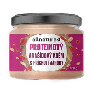 Allnature Arašíd. Protein Krém Příchuť Jahoda 220g