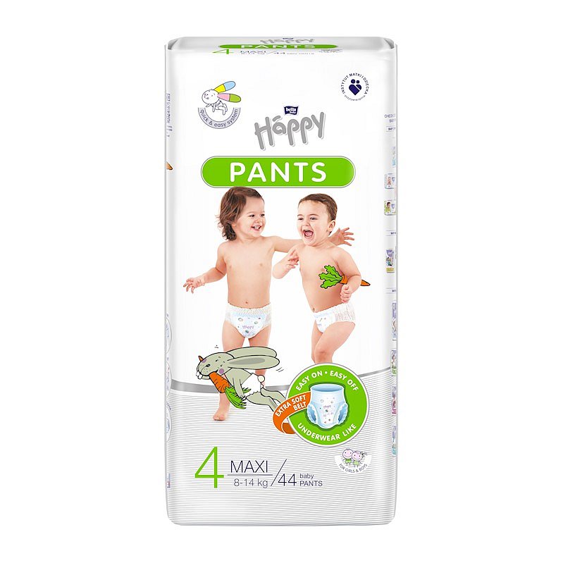 BELLA HAPPY Pants Maxi dětské plenkové kalhotky (8-14 kg) 44 ks