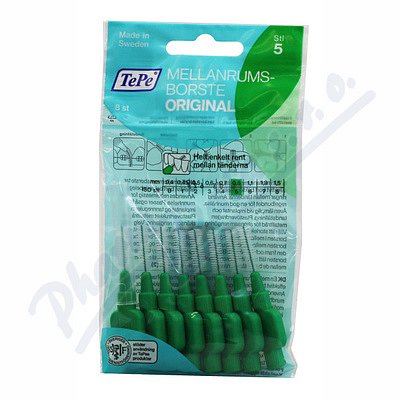TePe mezizub.kartáčky zelené 0.8mm 8ks sáček