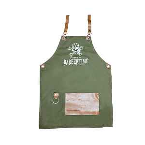 Kadeřnická zástěra Pirates of the Barbertime Pro Barber Apron Green - zelená