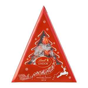 Lindor Mléčná čokoláda s jemnou krémovou náplní Xmas tree 125 g