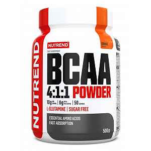 BCAA Mega Strong Powder 500g pomeranč