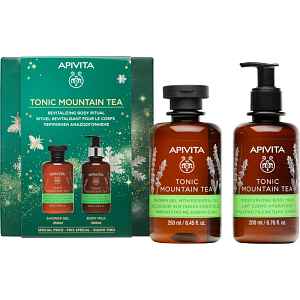 Apivita Tonic Mountain Tea Revitalizing Body Ritual vánoční dárková sada pro regeneraci pokožky