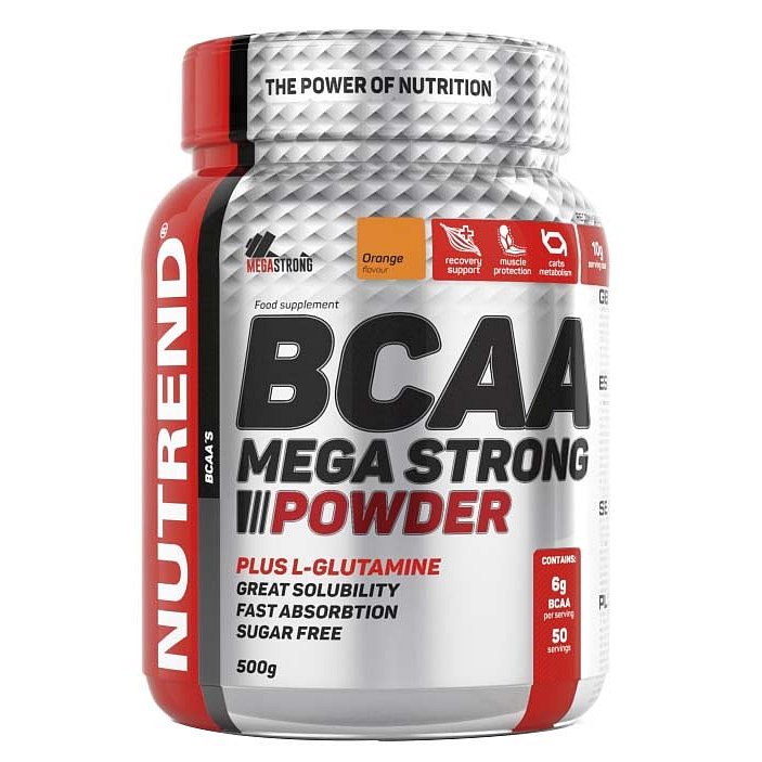 BCAA Mega Strong Powder 500g pomeranč