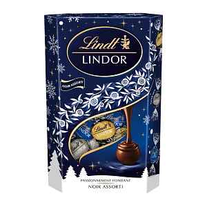 Lindor Směs hořkých čokolád s jemnou tekutou náplní 337 g