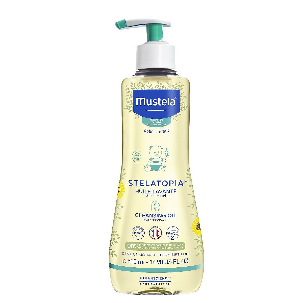 Mustela STELATOPIA Olej do koupele pro ekzematickou pokožku 500 ml