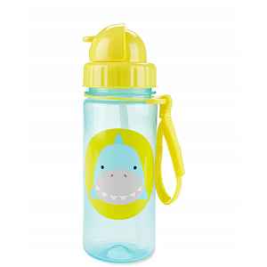SKIP HOP Zoo Hrnek s brčkem PP bez PVC a BPA Žralok 12 m+