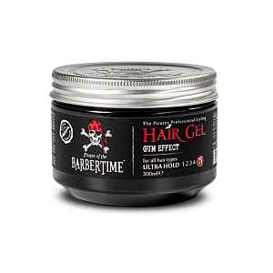 Gel na vlasy s gumovým efektem s maximální fixací Barbertime Hair Gel Gum Effect - 300 ml - Pirates of the Barbertime