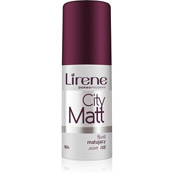 Lirene City Matt matující fluidní make-up s vyhlazujícím efektem odstín 203 Light  30 ml