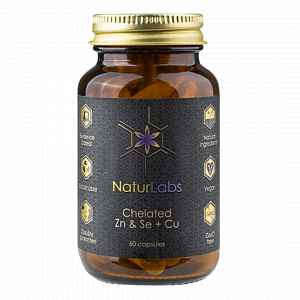 Naturlabs Zinek & Selen chelátové + Měď - 60 kapslí