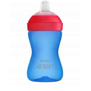 Avent netekoucí hrneček 300 ml jemná hubička modrá