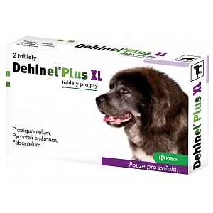 Dehinel Plus XL odčervovací tablety 2ks