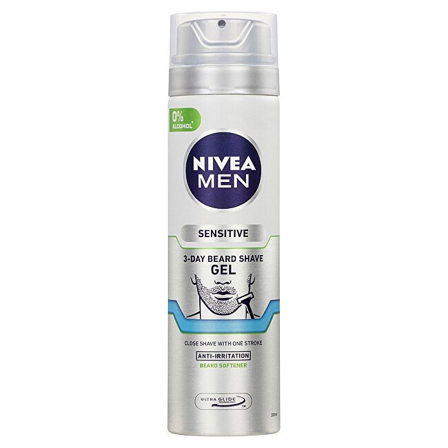 Nivea gel na holení na 3 denní strniště Men 200 ml